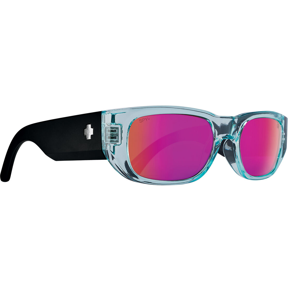 GENRE, Translucent Aqua Matte Black-Happy Gray with Purple Spectra Mirror, hi-res image number null